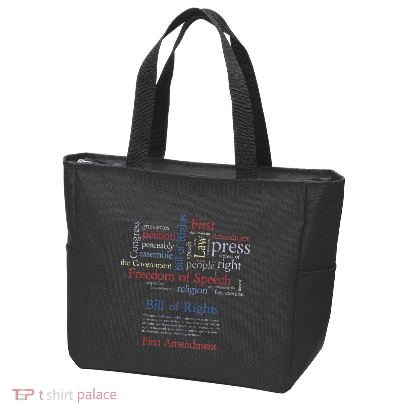 Freedom Of Speech 1st Amendment Zip Tote Bag