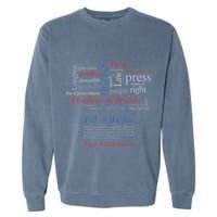 Freedom Of Speech 1st Amendment Garment-Dyed Sweatshirt