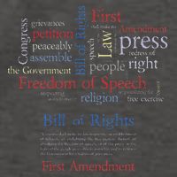 Freedom Of Speech 1st Amendment Vector Backpack