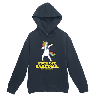 Fuck Off Sarcoma Funny Cancer Survivor Quote Unicorn Great Gift Urban Pullover Hoodie