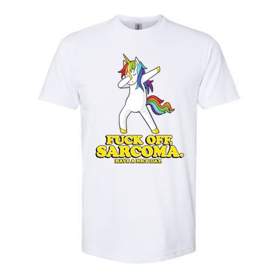 Fuck Off Sarcoma Funny Cancer Survivor Quote Unicorn Great Gift Softstyle® CVC T-Shirt