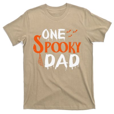 Funny One Spooky Dad Halloween Family Outfit Daddy Father T-Shirt