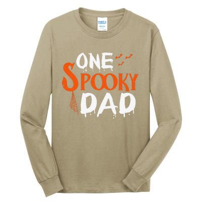 Funny One Spooky Dad Halloween Family Outfit Daddy Father Tall Long Sleeve T-Shirt