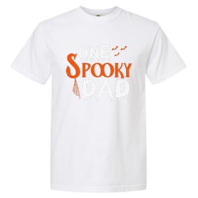 Funny One Spooky Dad Halloween Family Outfit Daddy Father Garment-Dyed Heavyweight T-Shirt