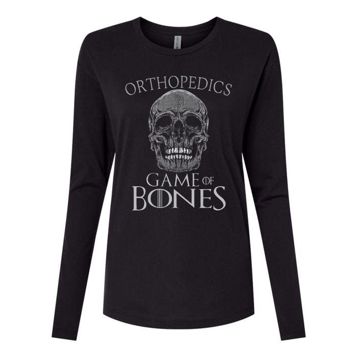 Funny Orthopedic Surgeon Game Of Bones Orthopedist Humor Womens Cotton Relaxed Long Sleeve T-Shirt