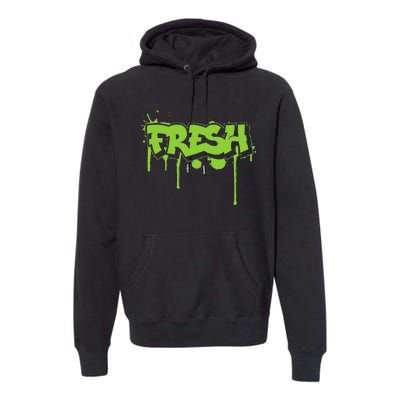 Fresh Old School Graffiti Style Funny Graffiti Graphic Premium Hoodie