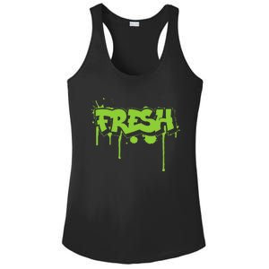 Fresh Old School Graffiti Style Funny Graffiti Graphic Ladies PosiCharge Competitor Racerback Tank