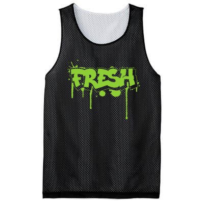 Fresh Old School Graffiti Style Funny Graffiti Graphic Mesh Reversible Basketball Jersey Tank