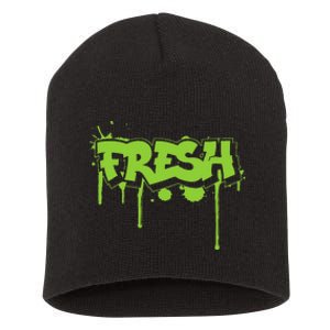 Fresh Old School Graffiti Style Funny Graffiti Graphic Short Acrylic Beanie