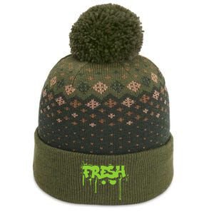 Fresh Old School Graffiti Style Funny Graffiti Graphic The Baniff Cuffed Pom Beanie