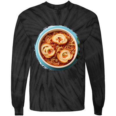 French Onion Soup Tie-Dye Long Sleeve Shirt