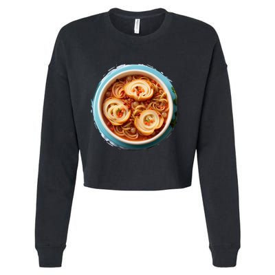French Onion Soup Cropped Pullover Crew