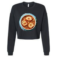French Onion Soup Cropped Pullover Crew