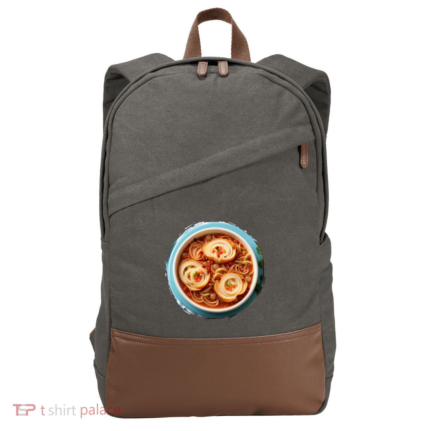 French Onion Soup Cotton Canvas Backpack