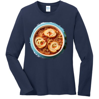 French Onion Soup Ladies Long Sleeve Shirt