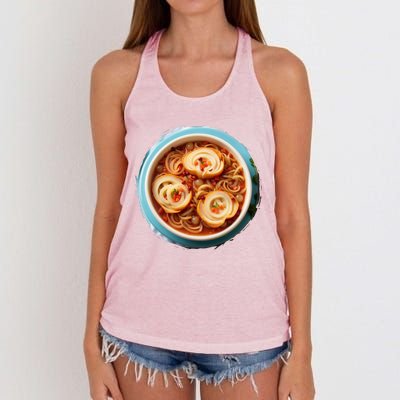 French Onion Soup Women's Knotted Racerback Tank