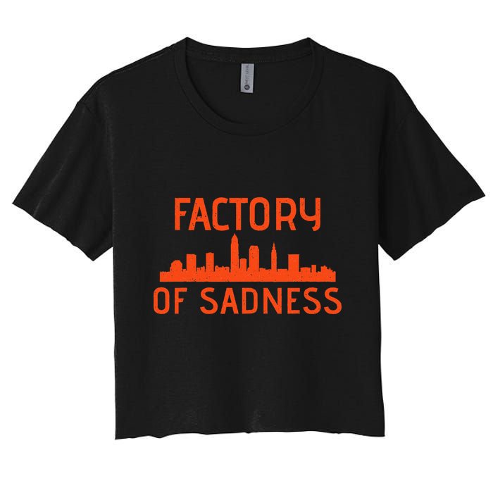 Factory Of Sadness Cleveland Ohio Women's Crop Top Tee