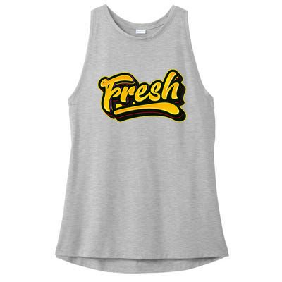 Fresh Old School Graffiti Style Funny Graffiti Ladies PosiCharge Tri-Blend Wicking Tank