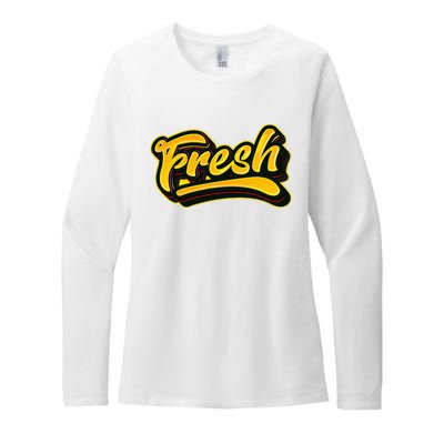 Fresh Old School Graffiti Style Funny Graffiti Womens CVC Long Sleeve Shirt