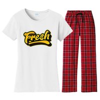 Fresh Old School Graffiti Style Funny Graffiti Women's Flannel Pajama Set