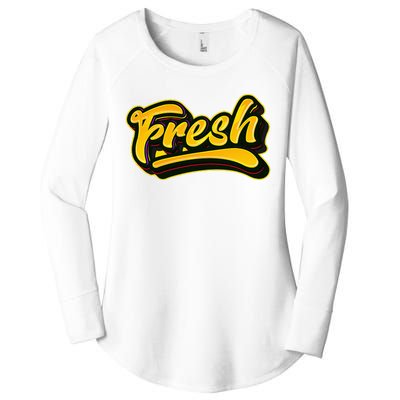 Fresh Old School Graffiti Style Funny Graffiti Women's Perfect Tri Tunic Long Sleeve Shirt