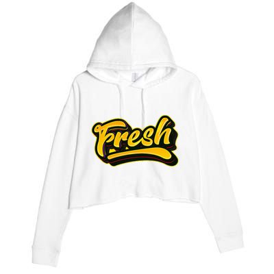 Fresh Old School Graffiti Style Funny Graffiti Crop Fleece Hoodie