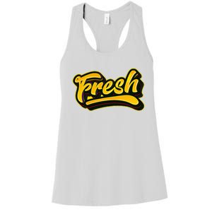 Fresh Old School Graffiti Style Funny Graffiti Women's Racerback Tank