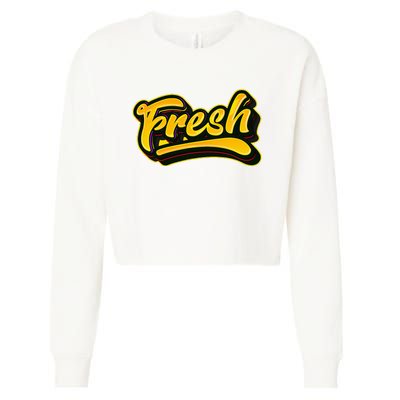 Fresh Old School Graffiti Style Funny Graffiti Cropped Pullover Crew