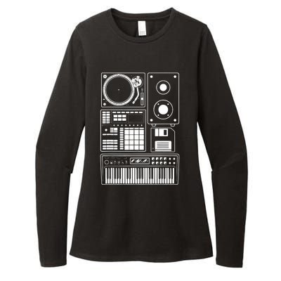 Funny Old School Hip Hop Rapper Beat Maker Rap Music Womens CVC Long Sleeve Shirt