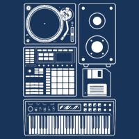 Funny Old School Hip Hop Rapper Beat Maker Rap Music 7 Panel Mesh Trucker Snapback Hat