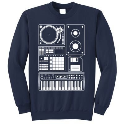 Funny Old School Hip Hop Rapper Beat Maker Rap Music Sweatshirt