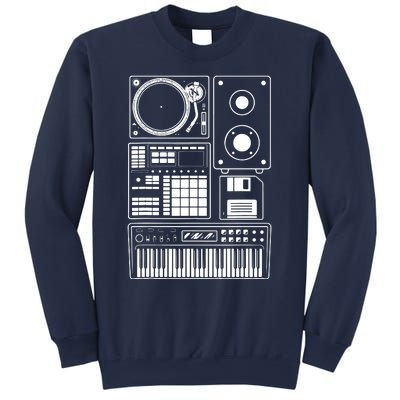 Funny Old School Hip Hop Rapper Beat Maker Rap Music Sweatshirt