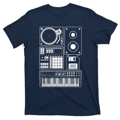 Funny Old School Hip Hop Rapper Beat Maker Rap Music T-Shirt