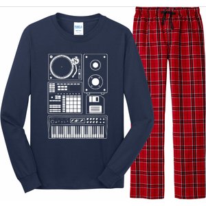 Funny Old School Hip Hop Rapper Beat Maker Rap Music Long Sleeve Pajama Set