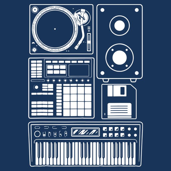 Funny Old School Hip Hop Rapper Beat Maker Rap Music 16 in Basic Backpack