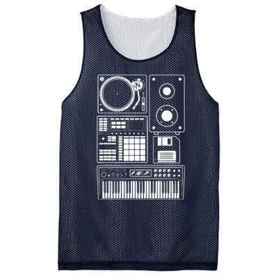 Funny Old School Hip Hop Rapper Beat Maker Rap Music Mesh Reversible Basketball Jersey Tank