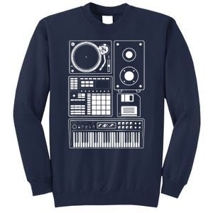 Funny Old School Hip Hop Rapper Beat Maker Rap Music Tall Sweatshirt