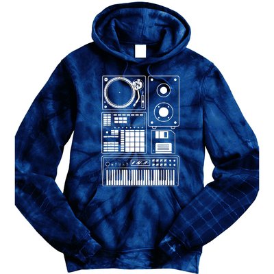 Funny Old School Hip Hop Rapper Beat Maker Rap Music Tie Dye Hoodie