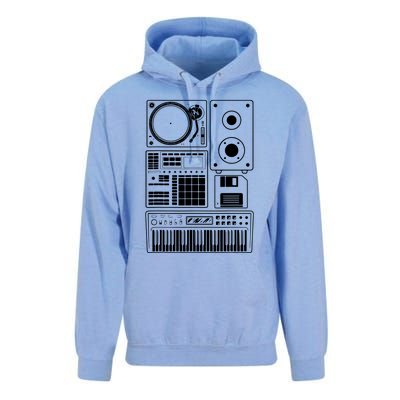 Funny Old School Hip Hop Rapper Beat Maker Rap Music Unisex Surf Hoodie