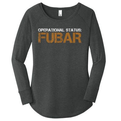 Funny Operational Status: Fubar Military Humor Women's Perfect Tri Tunic Long Sleeve Shirt