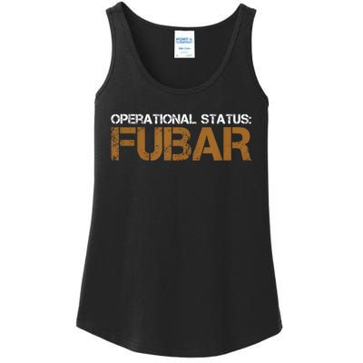 Funny Operational Status: Fubar Military Humor Ladies Essential Tank