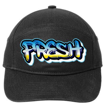 Fresh Old School Graffiti Style Funny Graffiti Graphic 7-Panel Snapback Hat