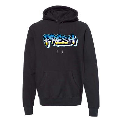 Fresh Old School Graffiti Style Funny Graffiti Graphic Premium Hoodie