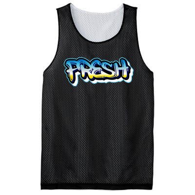 Fresh Old School Graffiti Style Funny Graffiti Graphic Mesh Reversible Basketball Jersey Tank