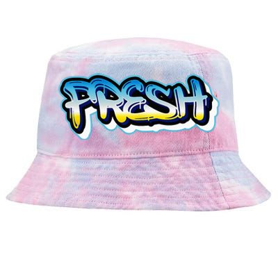 Fresh Old School Graffiti Style Funny Graffiti Graphic Tie-Dyed Bucket Hat