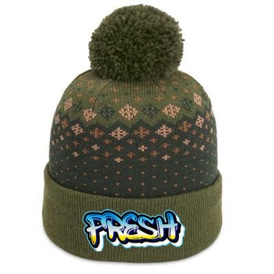 Fresh Old School Graffiti Style Funny Graffiti Graphic The Baniff Cuffed Pom Beanie