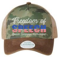 Freedom Of Speech Therapy Pathologist Slp Gift Language Legacy Tie Dye Trucker Hat