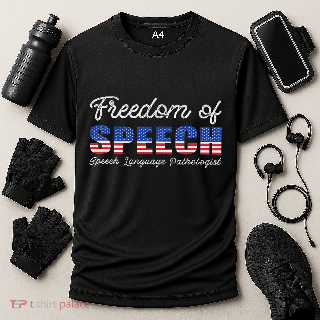 Freedom Of Speech Therapy Pathologist Slp Gift Language Performance Shirt
