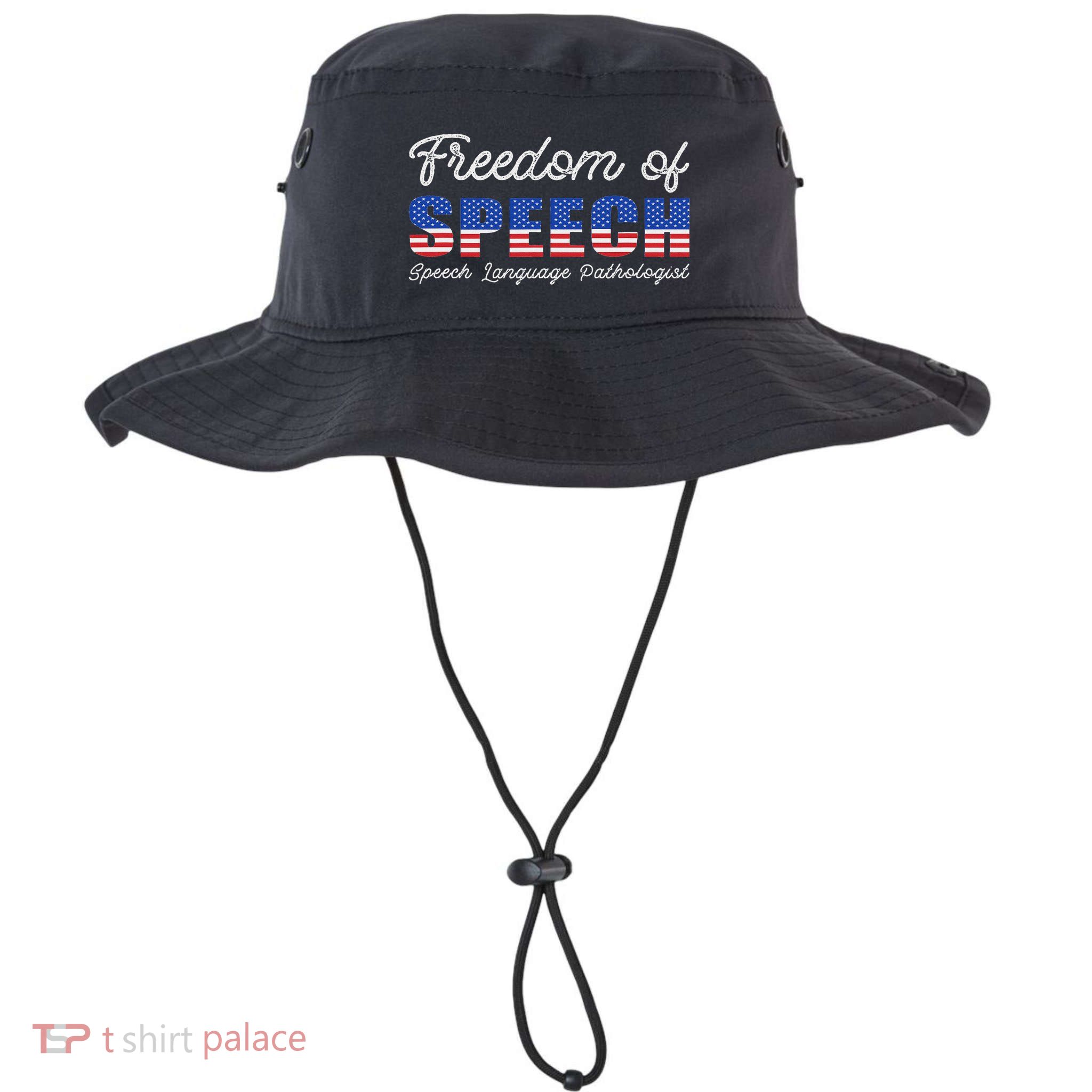 Freedom Of Speech Therapy Pathologist Slp Gift Language Bucket Hat