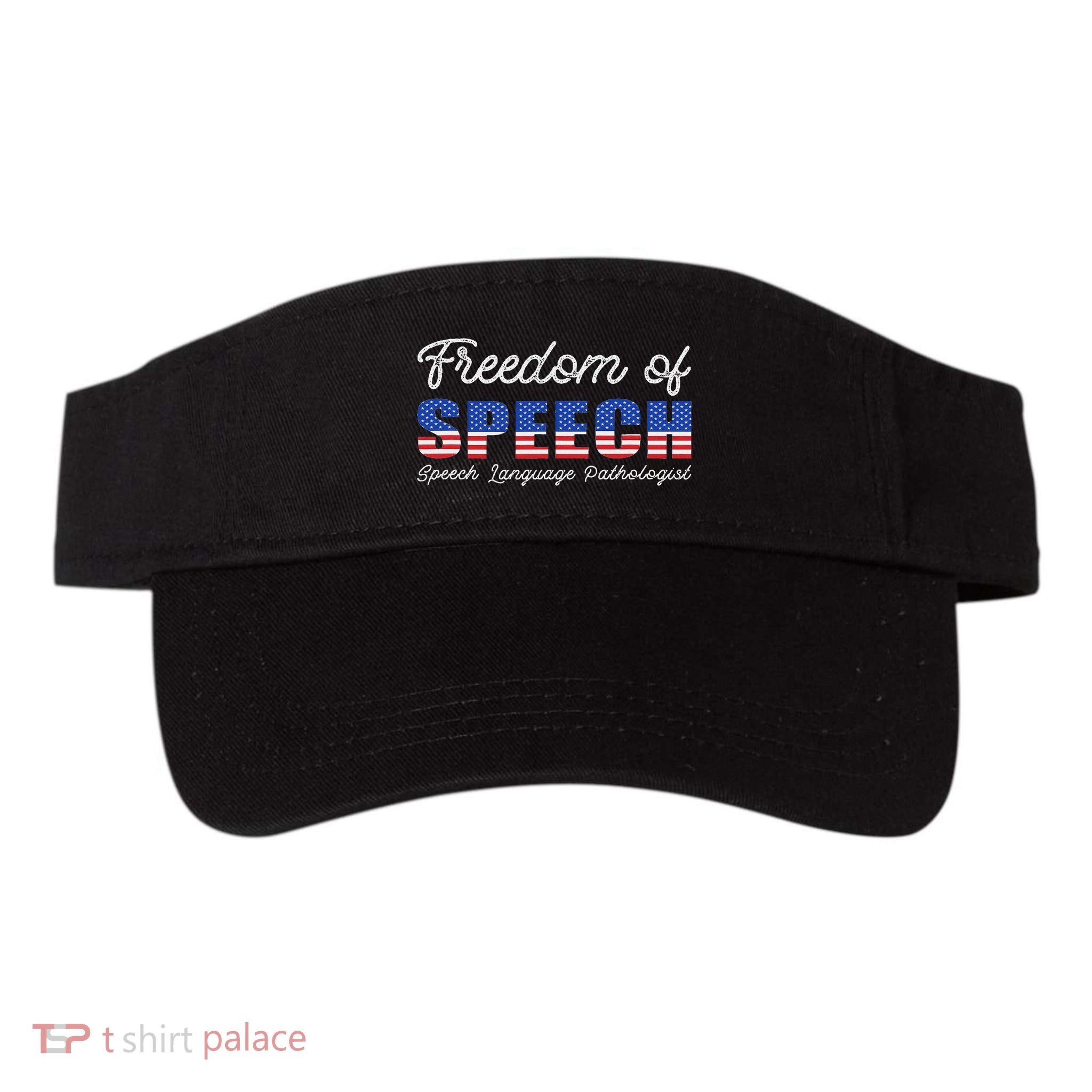 Freedom Of Speech Therapy Pathologist Slp Gift Language Visor